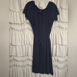 Talbots Navy Midi Dress Size M